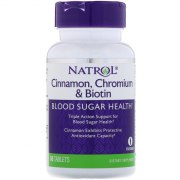 Заказать Natrol Cinnamon, Chromium & Biotin 60 таб