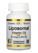 Заказать California Gold Nutrition Liposomal Vitamin D3 1000 ME 60 вег капс
